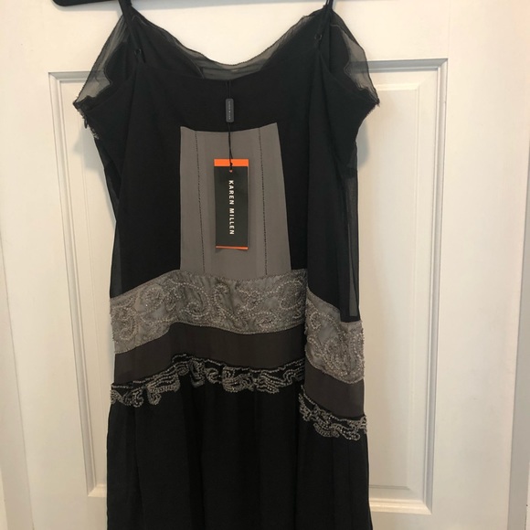 COPY - Karen Millen Cocktail Party Wedding Dress Silk - Picture 6 of 8